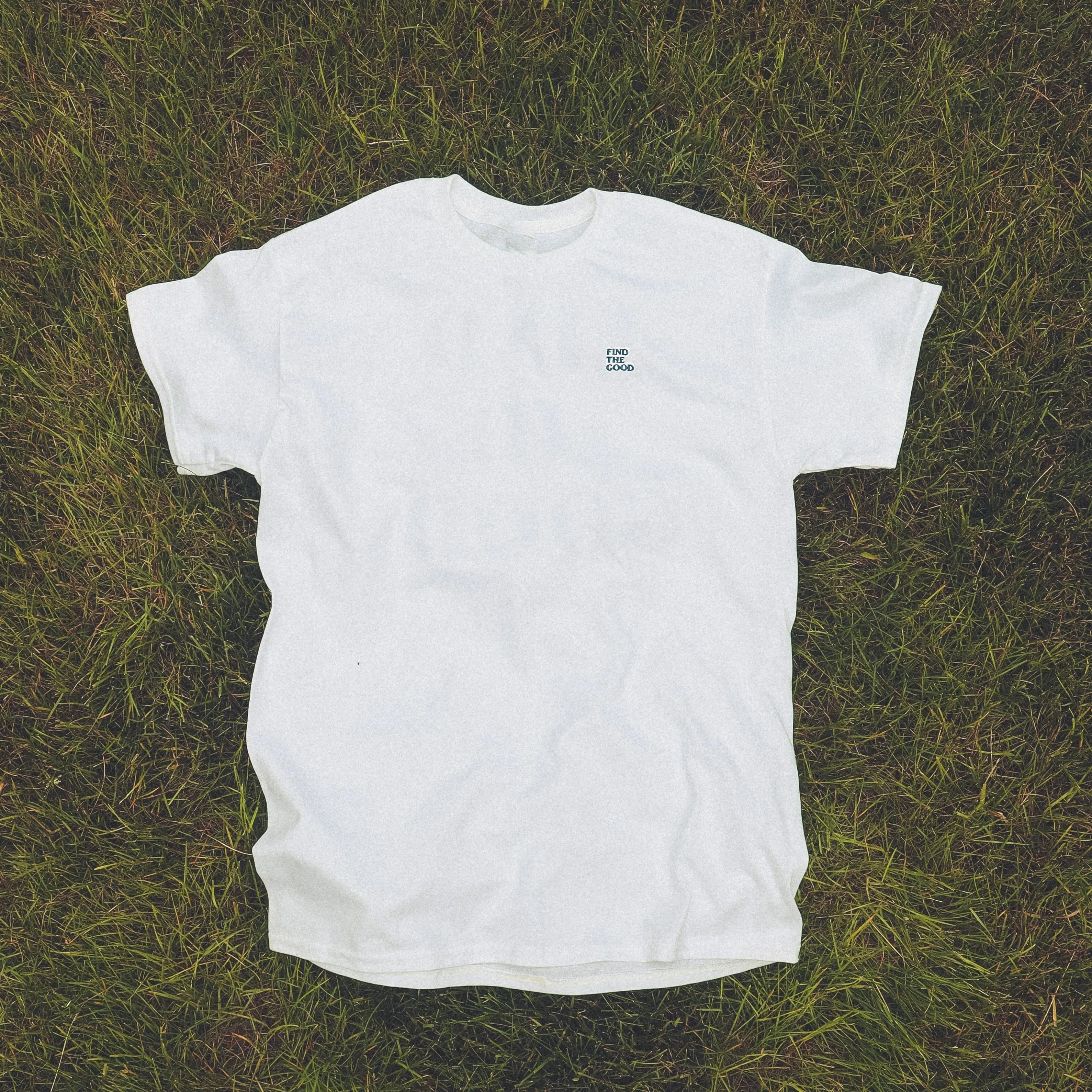 3 Simple Words Embroidered Tee - White