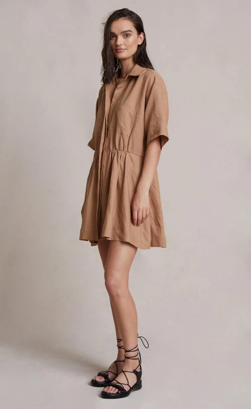Alamos Mini Dress- Camel