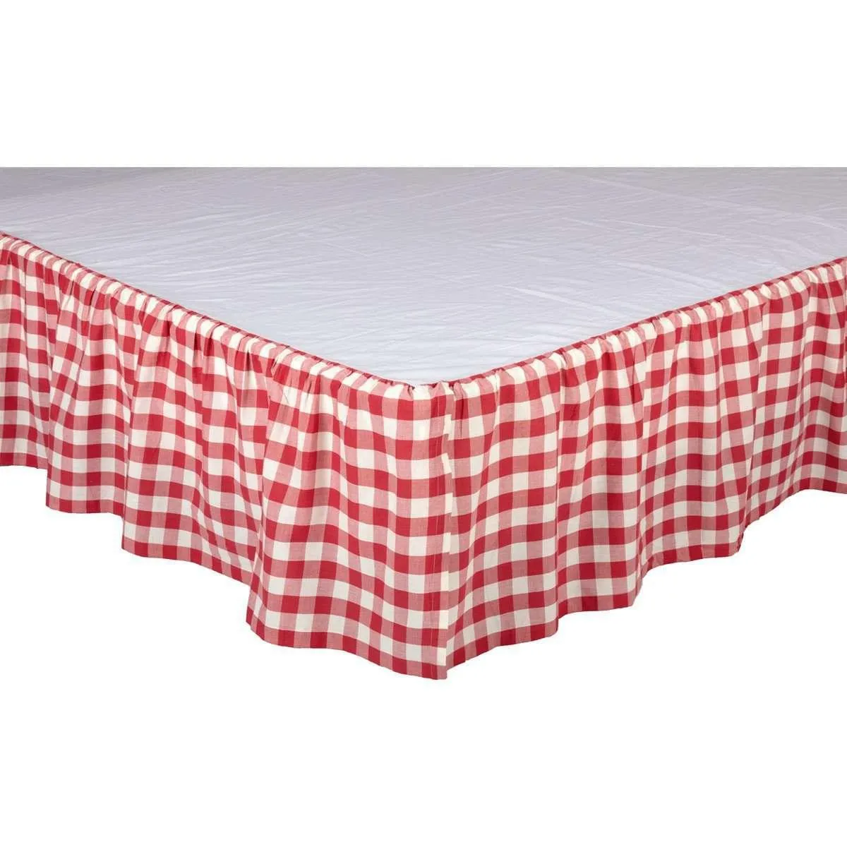 Annie Buffalo Red Check Bed Skirts VHC Brands