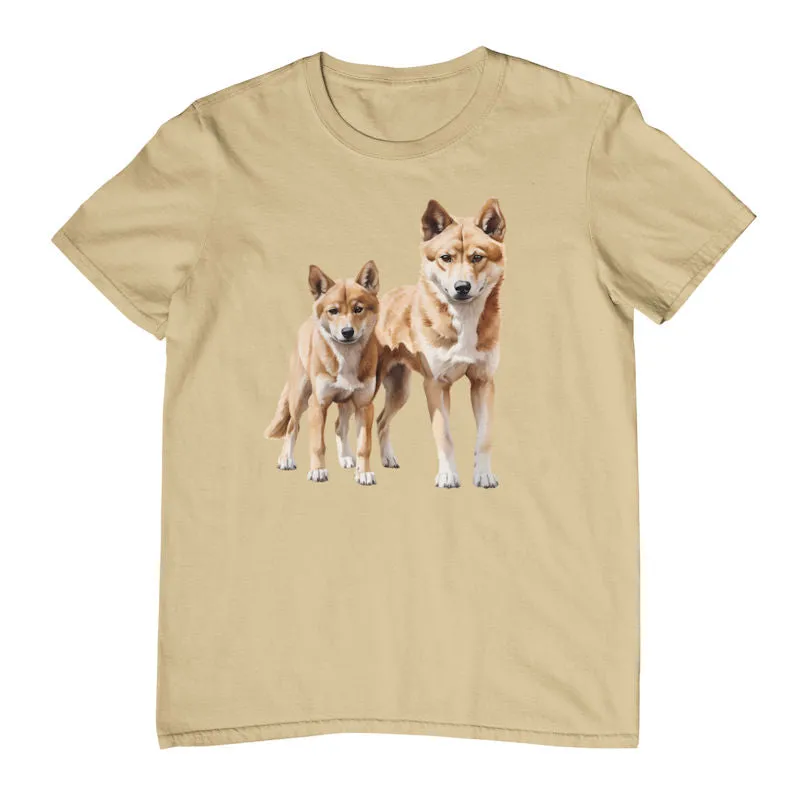 Australian Dingo Pair Adults T-Shirt (Various Colours)