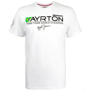 Ayrton Senna T-shirt, World Champion 1988, White, 2020