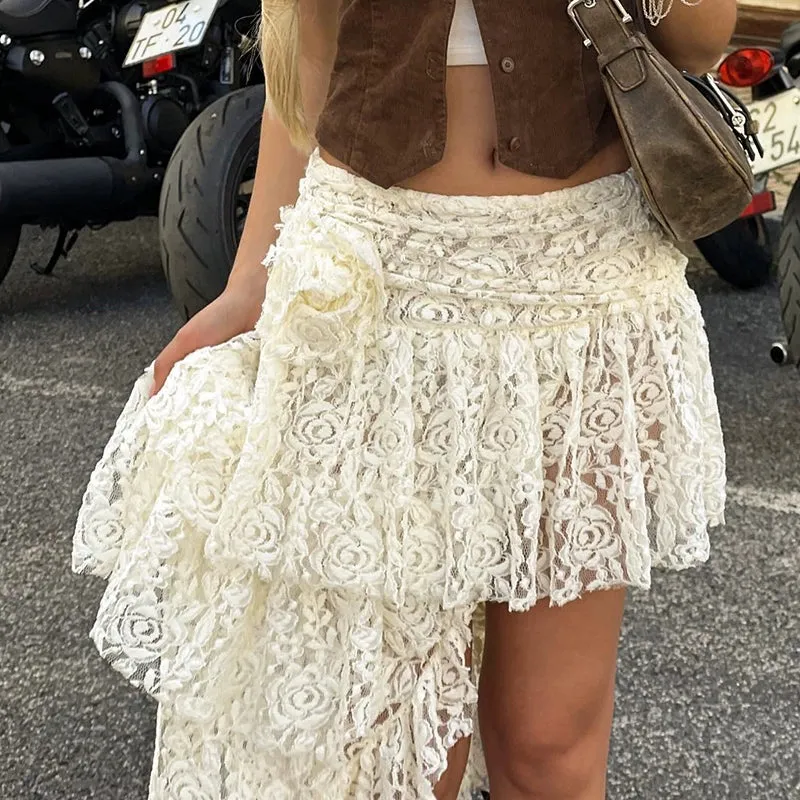 Azula Lace Ruffle Skirt