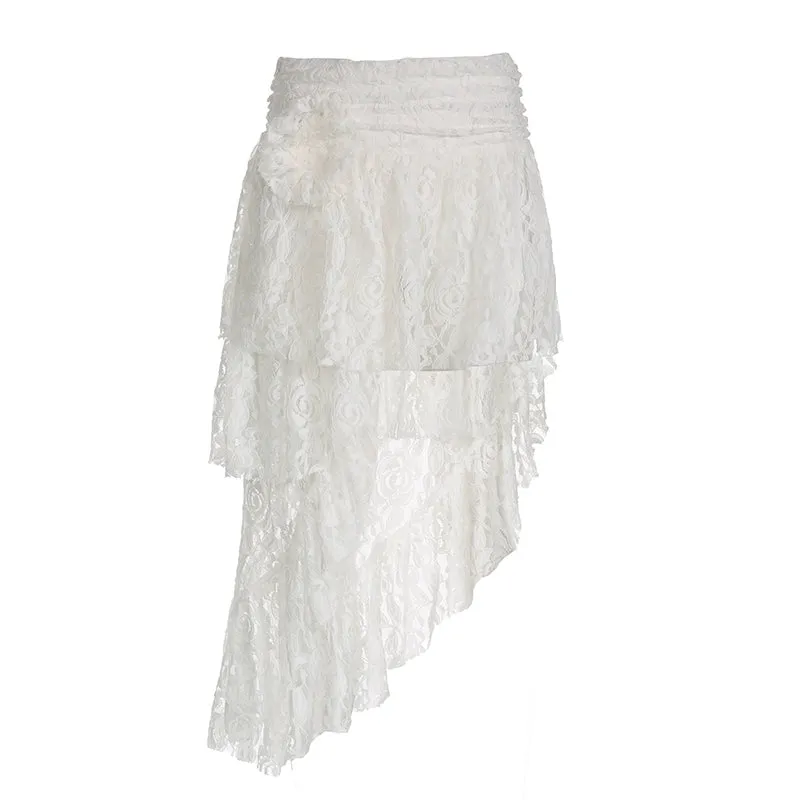 Azula Lace Ruffle Skirt