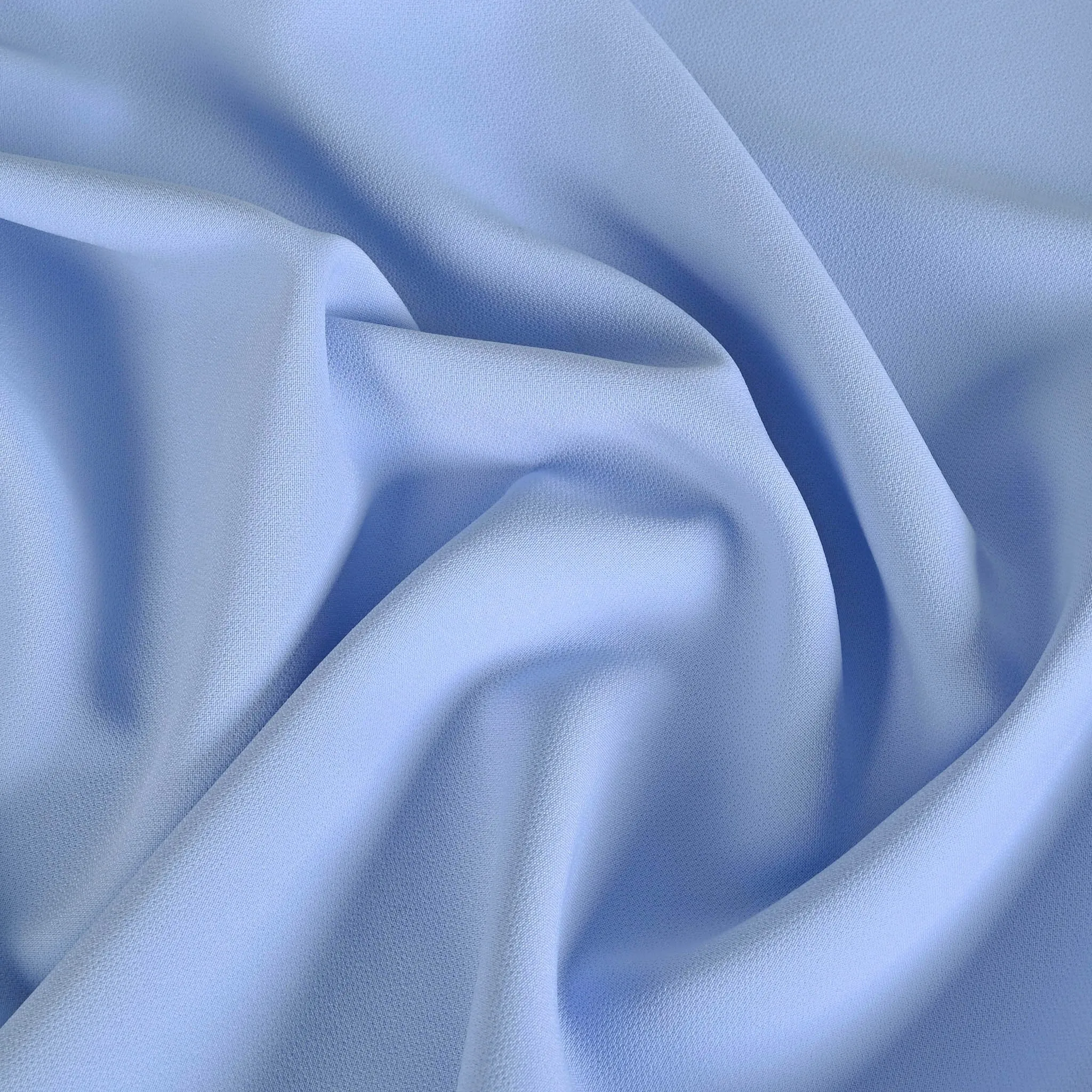 Baby Blue Crepe Fabric 1982