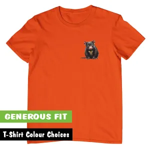 Baby Tasmanian Devil Left Chest Logo Adults T-Shirt (Various Colours)