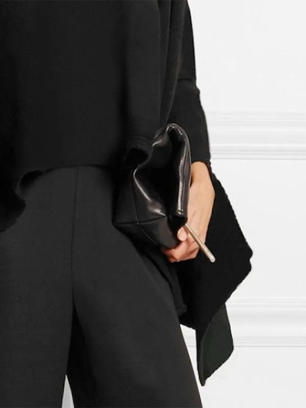 Batwing Sleeves Loose Solid Color Boat Neck T-Shirts Tops