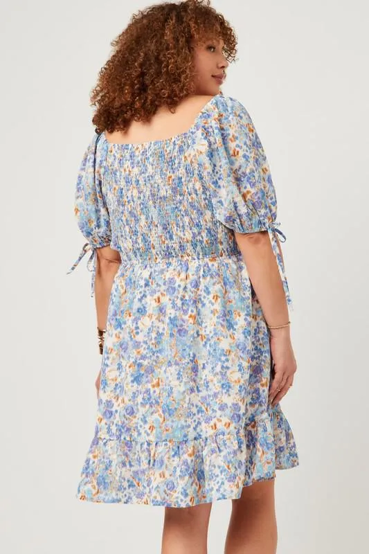 Blue Floral Spring Dress