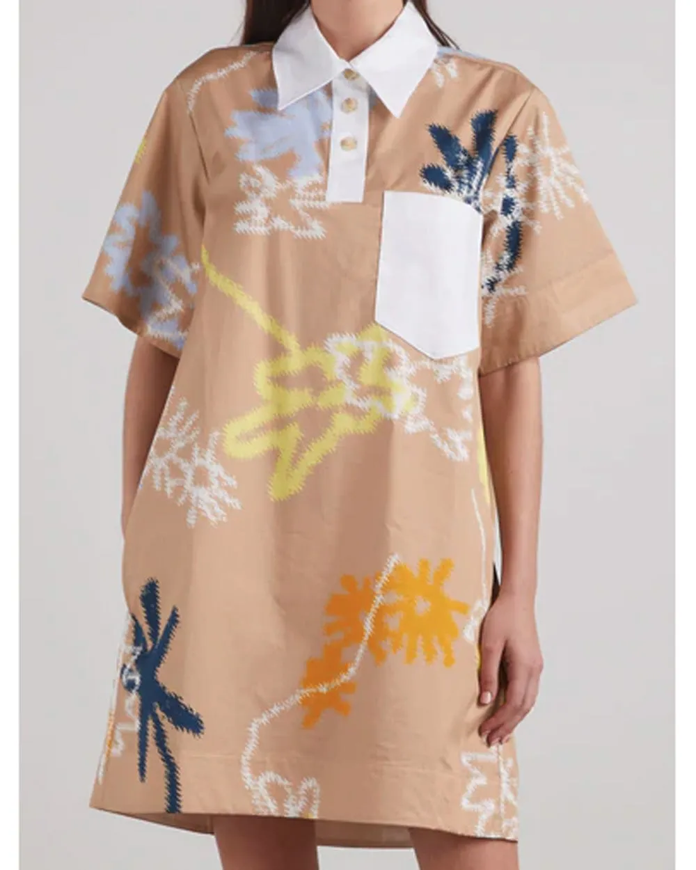 Camel Multi Soho Tee Dress