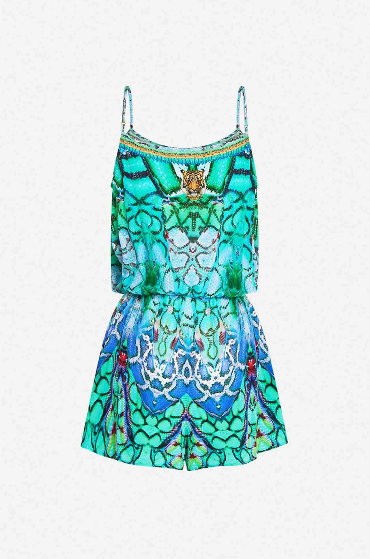 Camilla - Land Of Wonder Shoestring Strap Playsuit