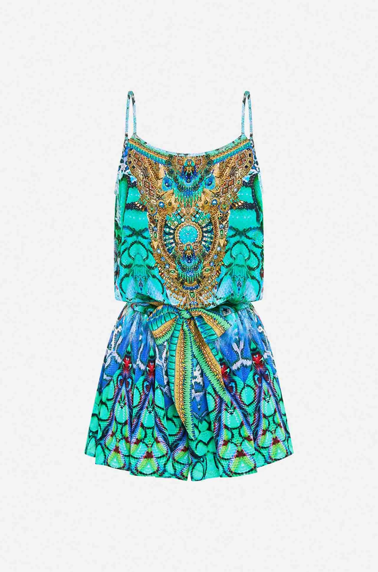 Camilla - Land Of Wonder Shoestring Strap Playsuit
