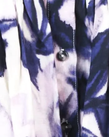 Carrington Dress | Lilac/Off White Multi