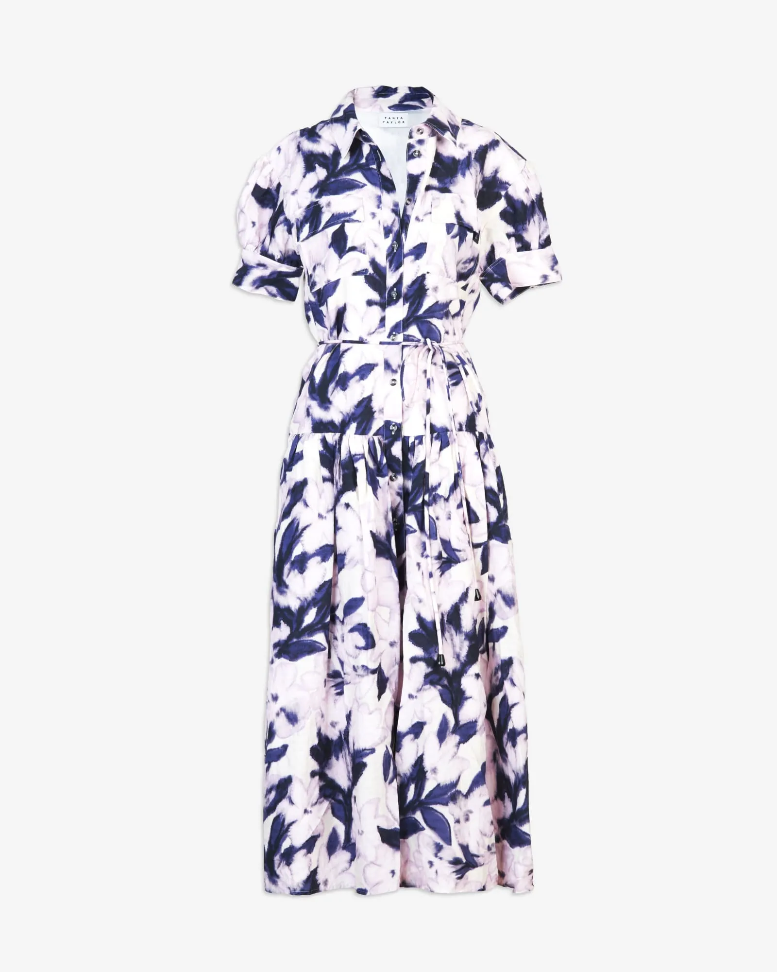 Carrington Dress | Lilac/Off White Multi