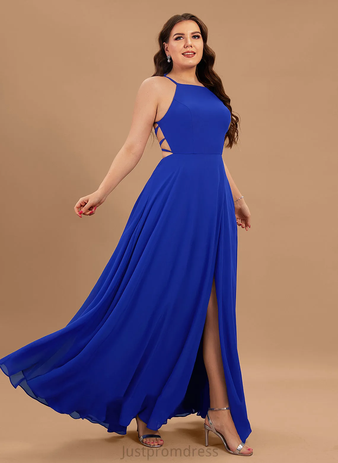 Chiffon Dresses Neck Round Formal Dresses Chanel A-line