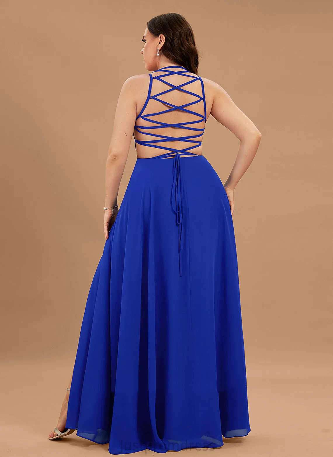 Chiffon Dresses Neck Round Formal Dresses Chanel A-line
