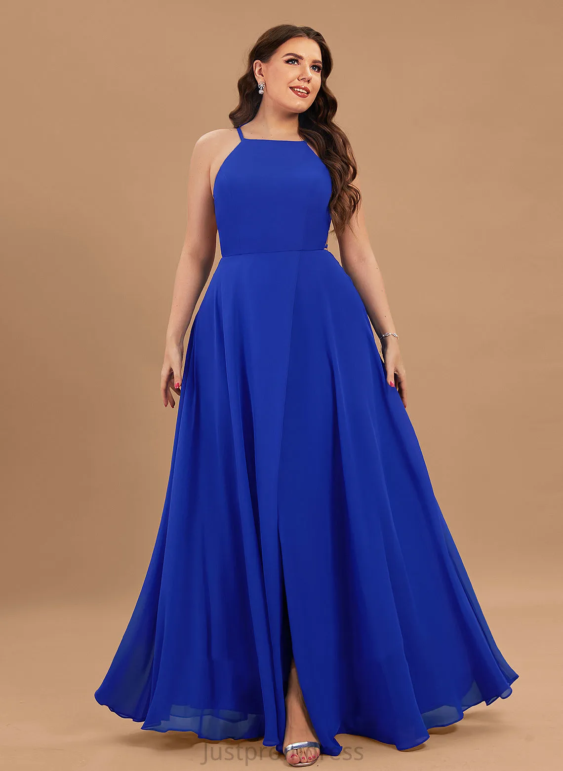 Chiffon Dresses Neck Round Formal Dresses Chanel A-line