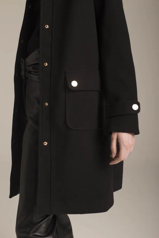 Deluc Zelda Black Straight Coat