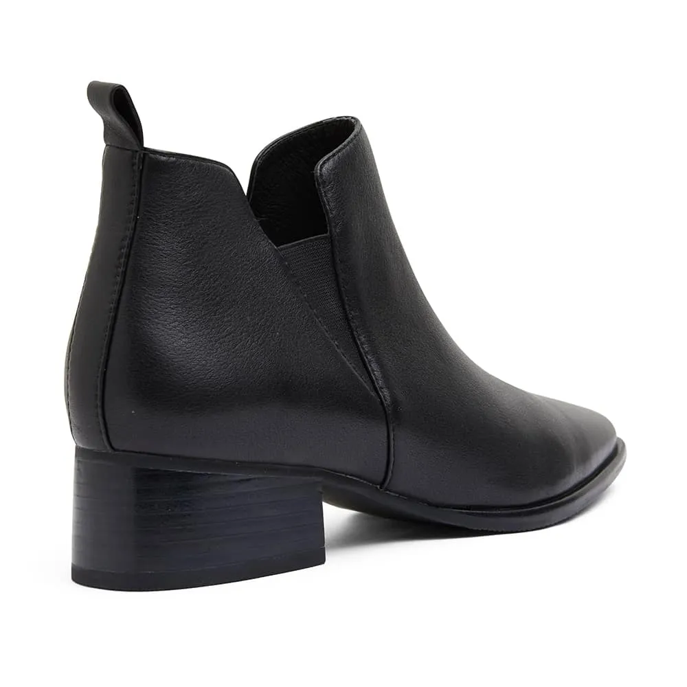 Demi Boot in Black Leather