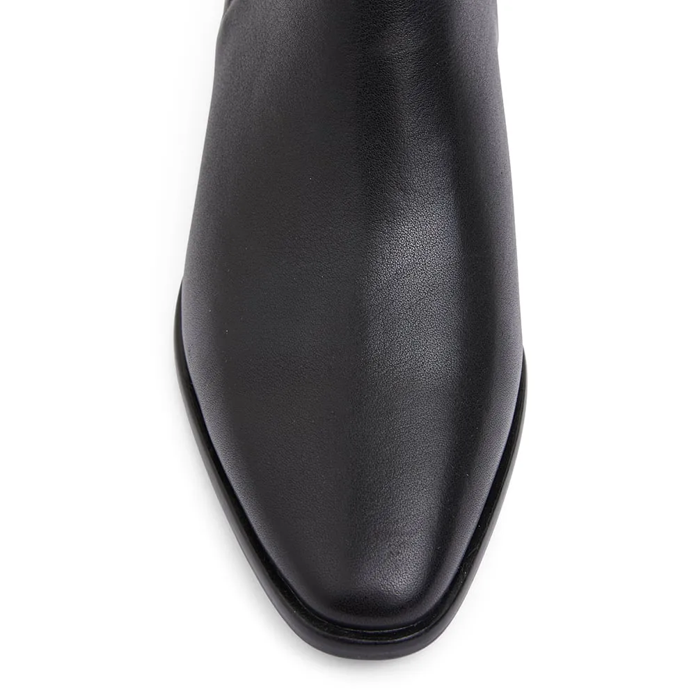 Demi Boot in Black Leather