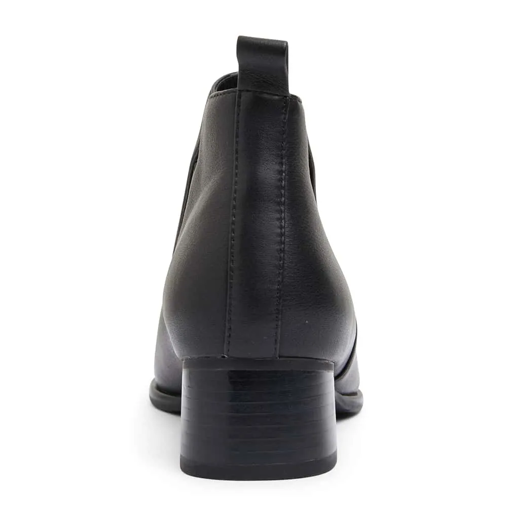 Demi Boot in Black Leather