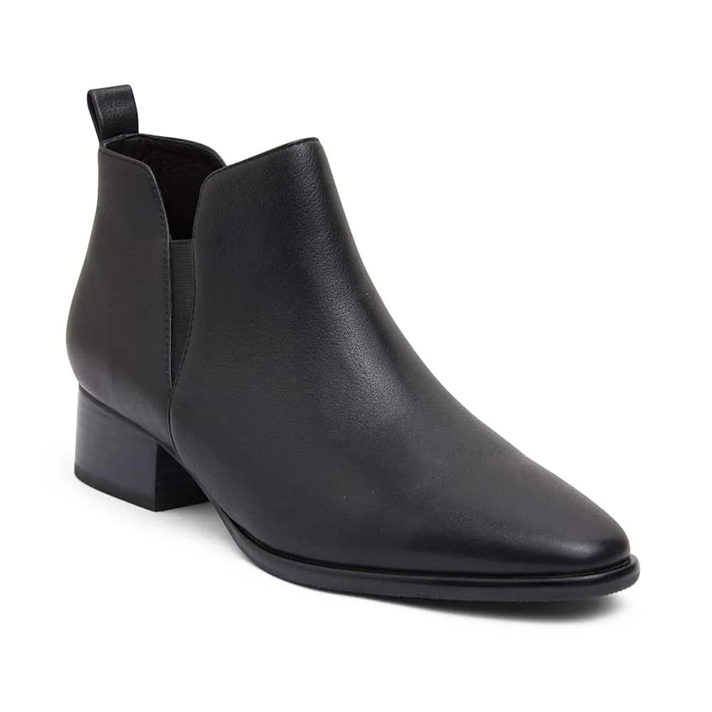 Demi Boot in Black Leather