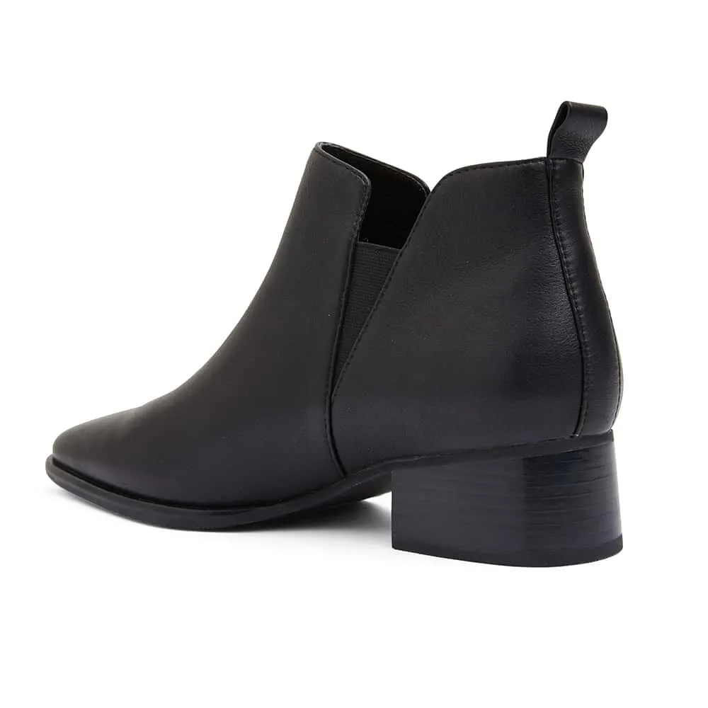 Demi Boot in Black Leather