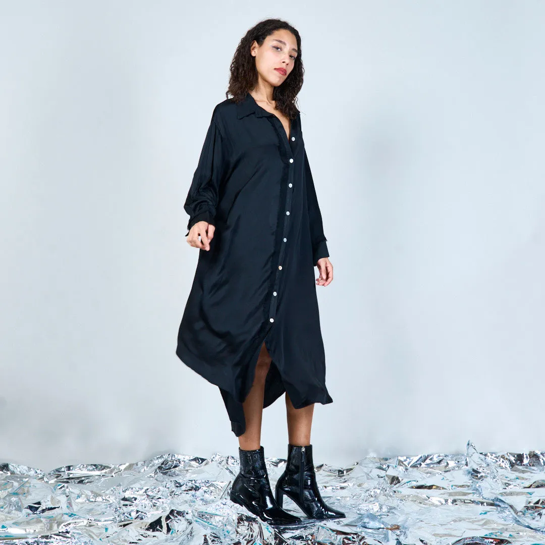 Elegant midi button-down shirt dress wholesale