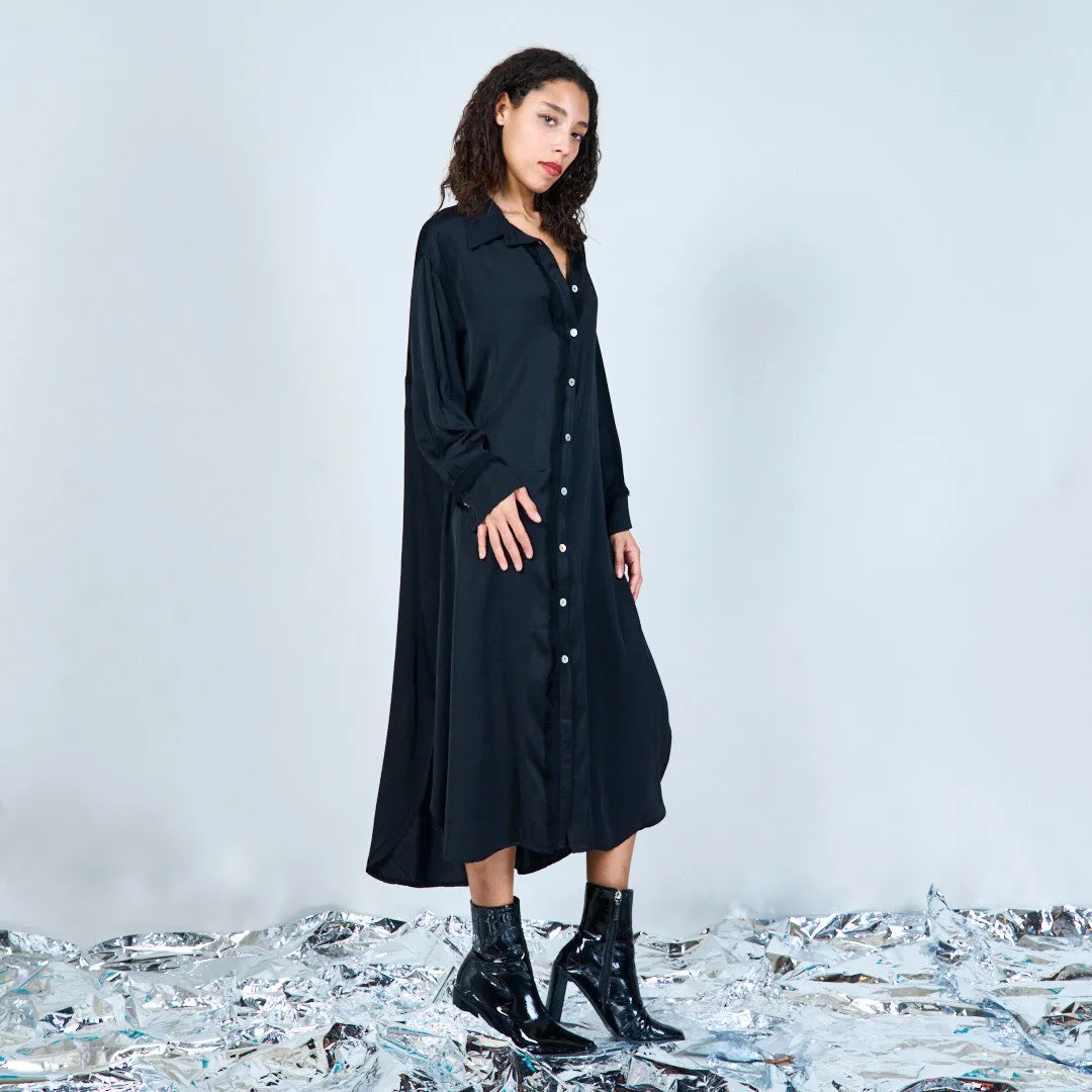 Elegant midi button-down shirt dress wholesale