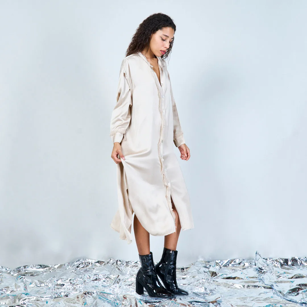 Elegant midi button-down shirt dress wholesale
