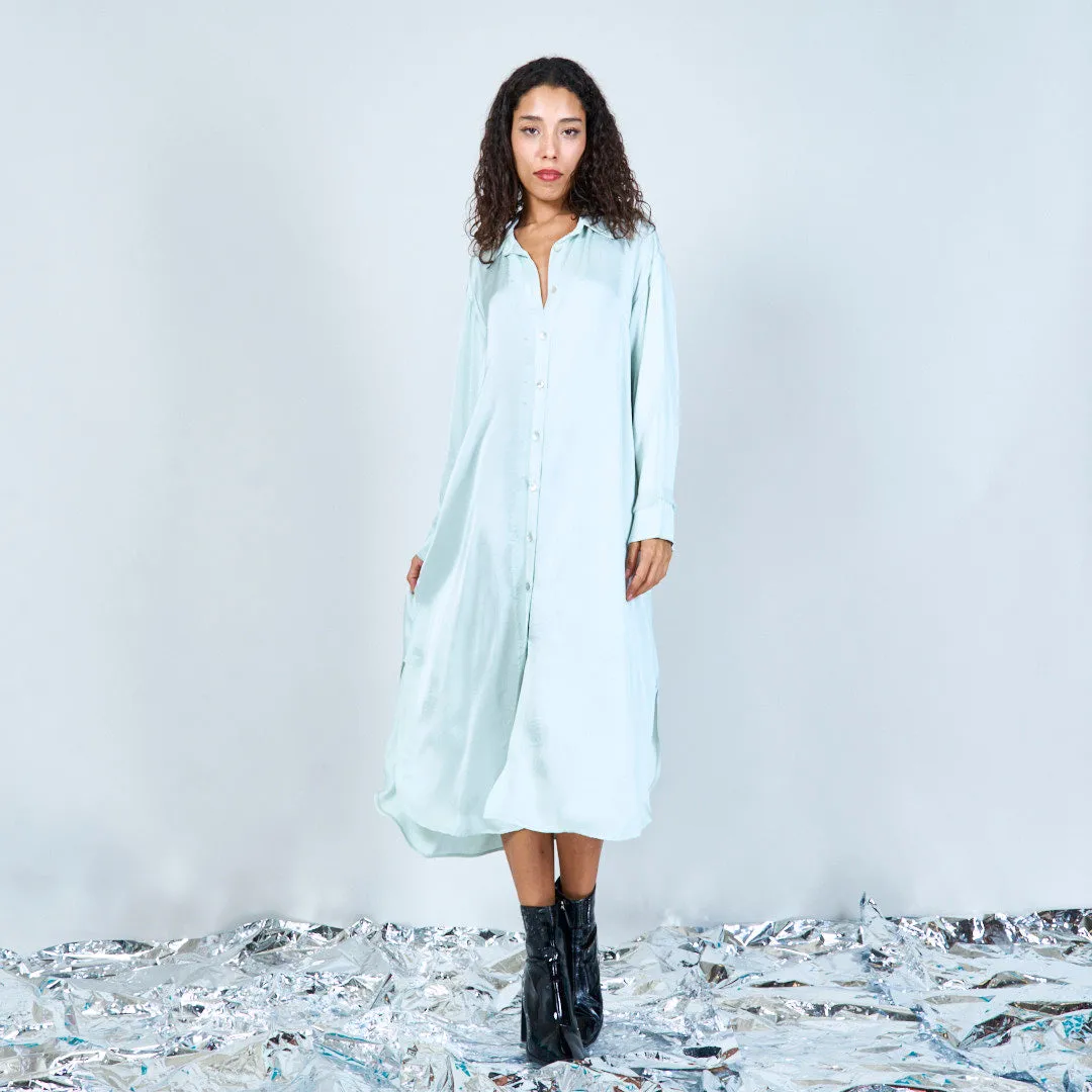Elegant midi button-down shirt dress wholesale