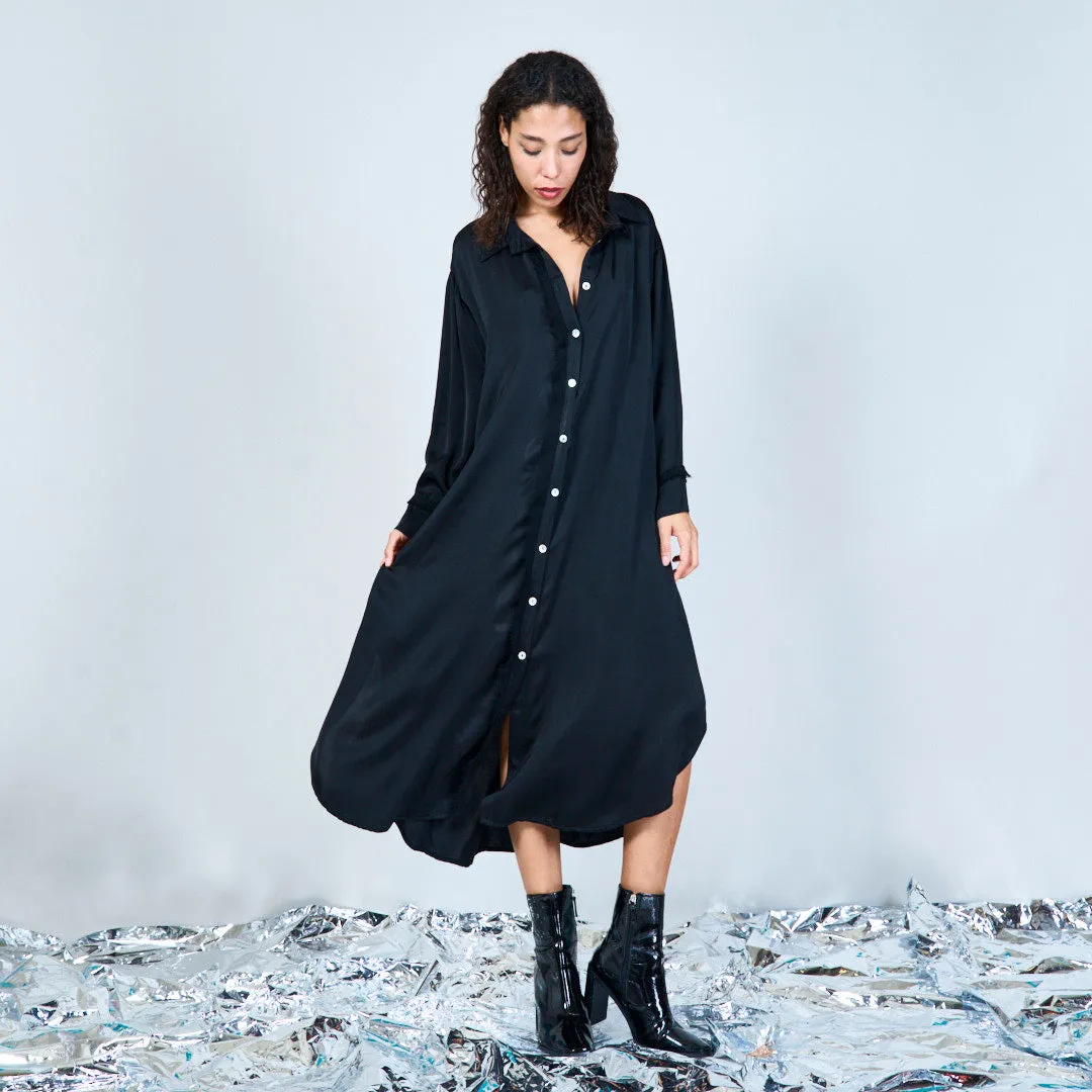Elegant midi button-down shirt dress wholesale