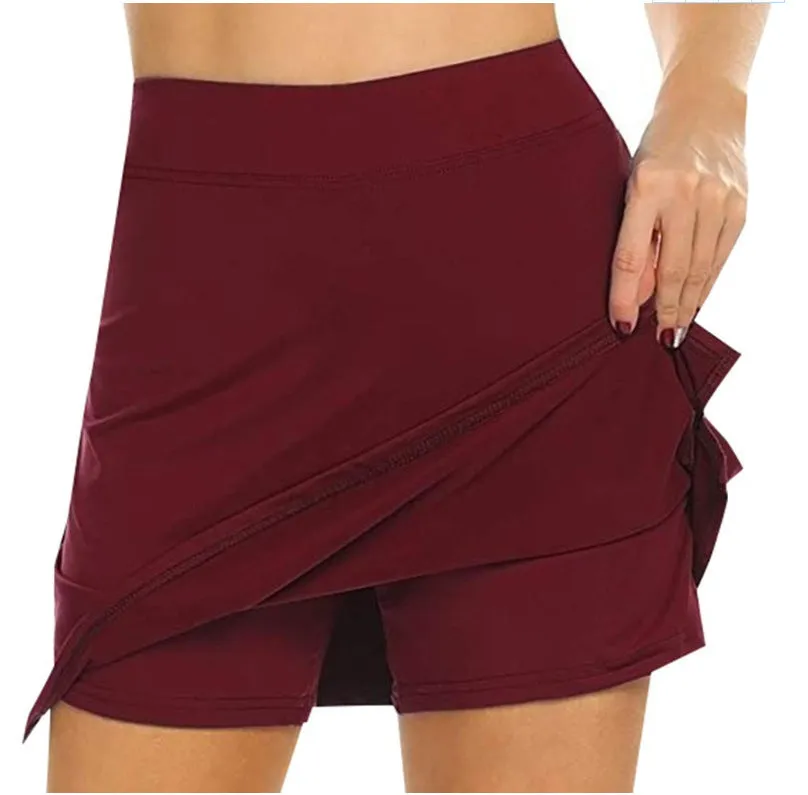 Europe High Waist Slim Look Korean A-Line Shorts Women Casual Pants Skirt Pocket S-XL Skirt