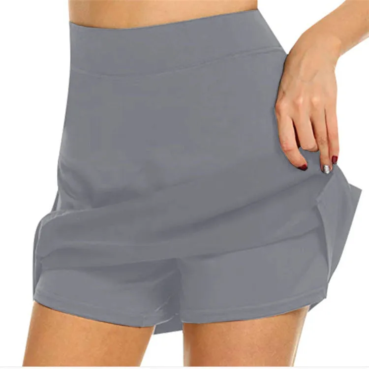 Europe High Waist Slim Look Korean A-Line Shorts Women Casual Pants Skirt Pocket S-XL Skirt