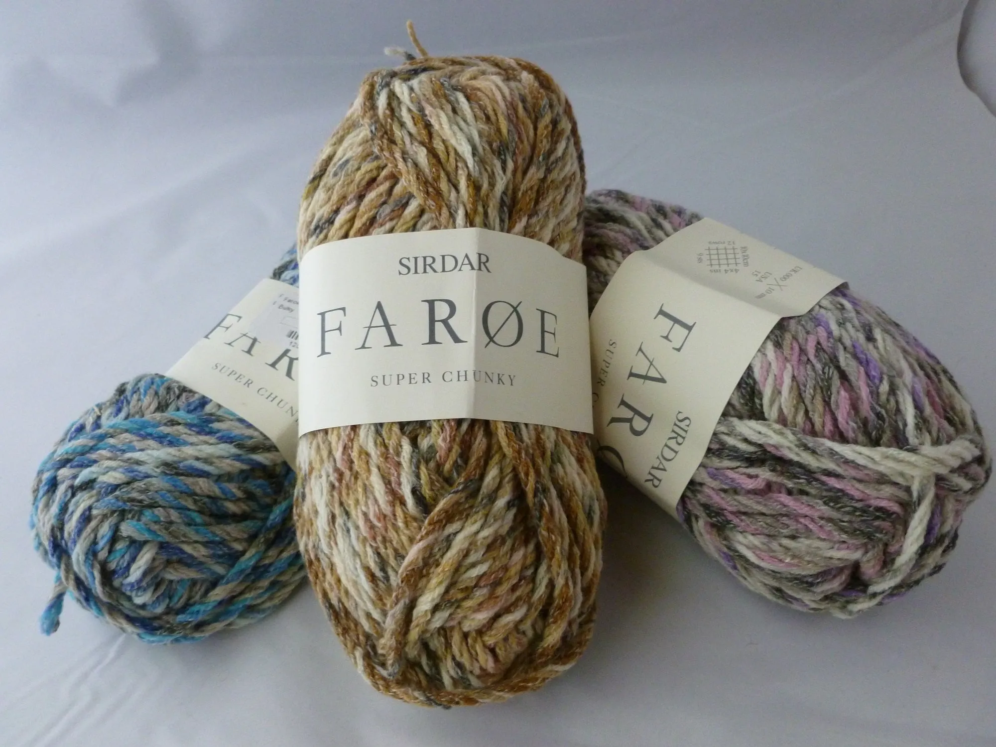 Faroe by Sirdar Yarns, Multiple Colors, Super Chunky Acrylic Cotton Wool Blend Yarn