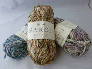Faroe by Sirdar Yarns, Multiple Colors, Super Chunky Acrylic Cotton Wool Blend Yarn