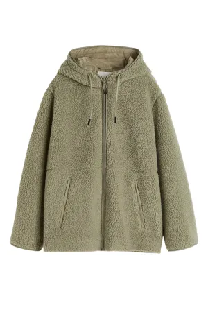 'Gail' Teddy Full-Zip Hooded Sweater (2 Colors)