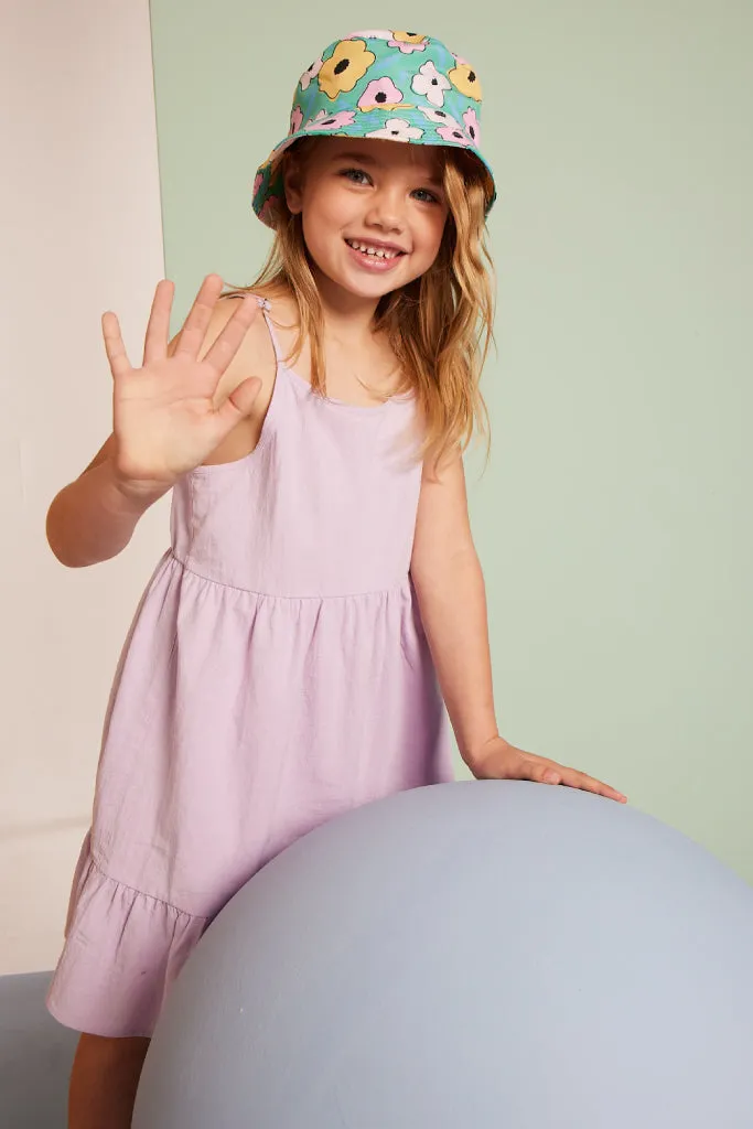 Girls Tiered Dress _ 154248 _ Lilac