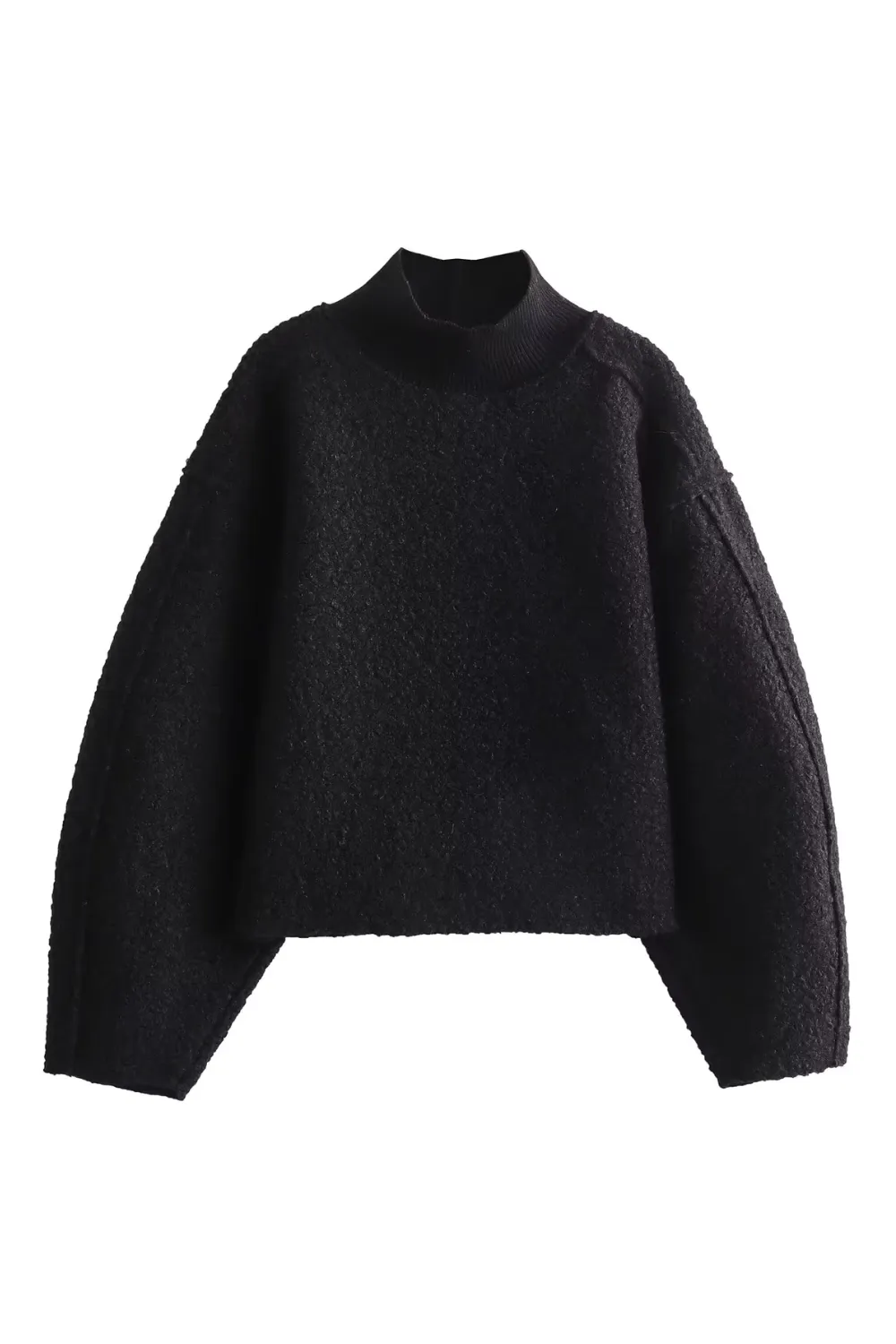 'Gloria' Knitted Boucle Sweatshirt (4 Colors)