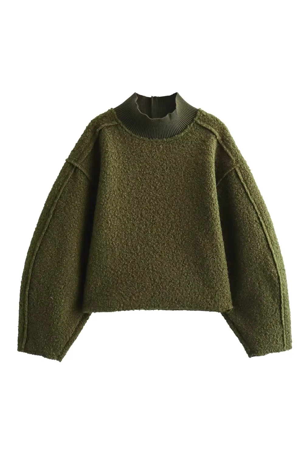 'Gloria' Knitted Boucle Sweatshirt (4 Colors)