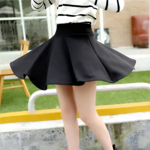 High Waist Skirt Summer Student Korean Chequered Elastic Slim Look Fresh Looking Pleated Women Skirt
