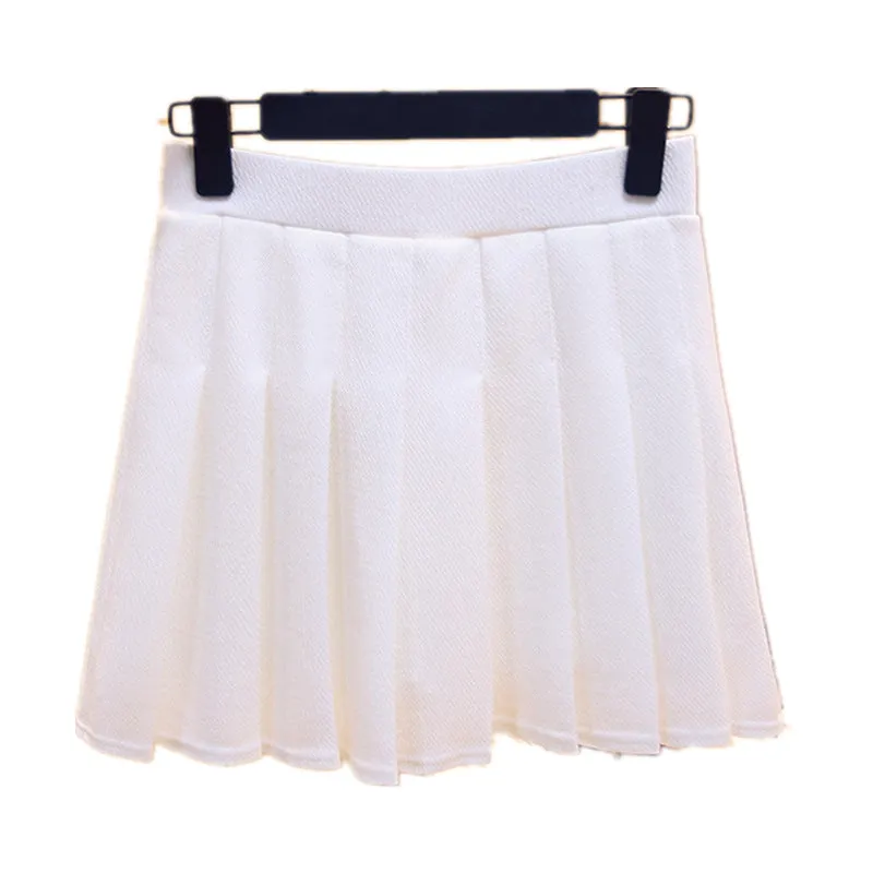 High Waist Skirt Summer Student Korean Chequered Elastic Slim Look Fresh Looking Pleated Women Skirt