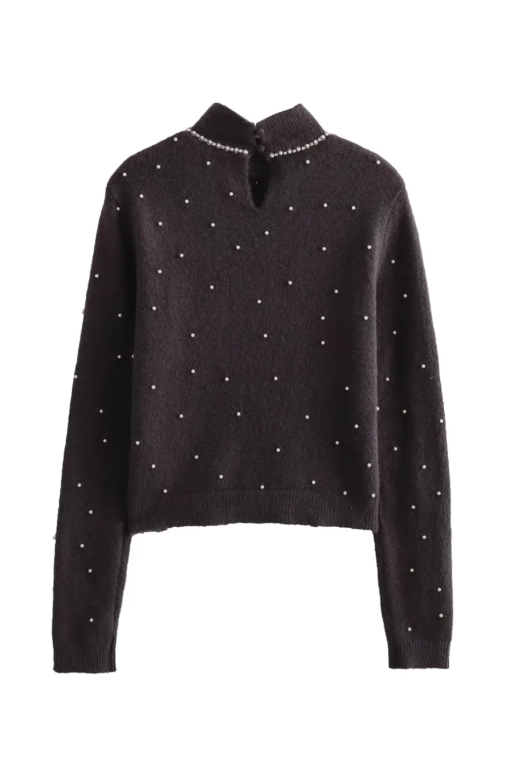 'Jenna' Faux Peal Embellished Sweater