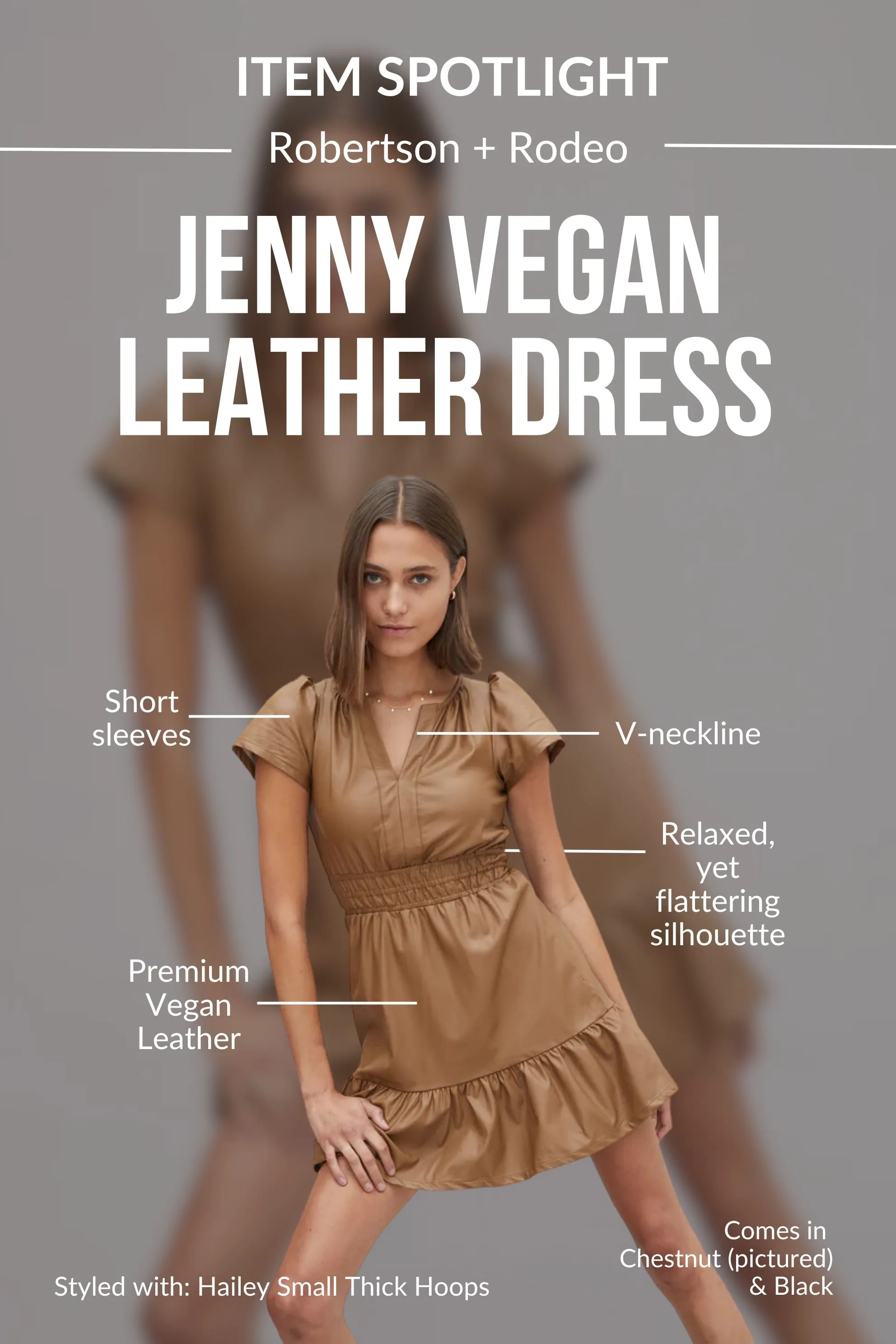 Jenny Vegan Leather Dress
