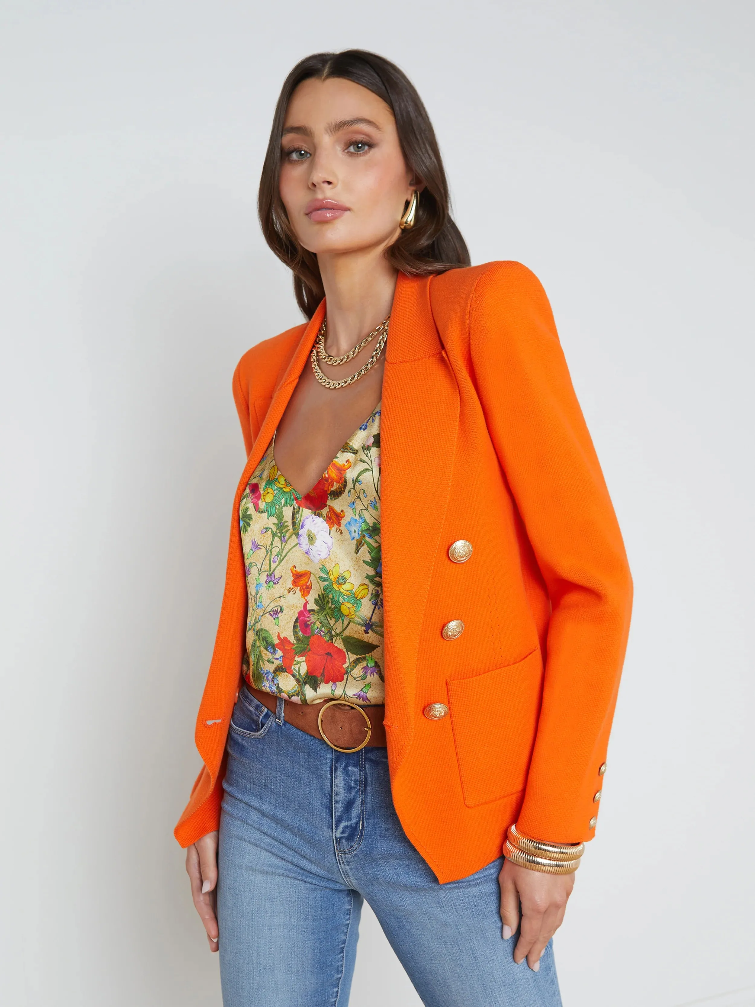 L'AGENCE KENZIE KNIT BLAZER