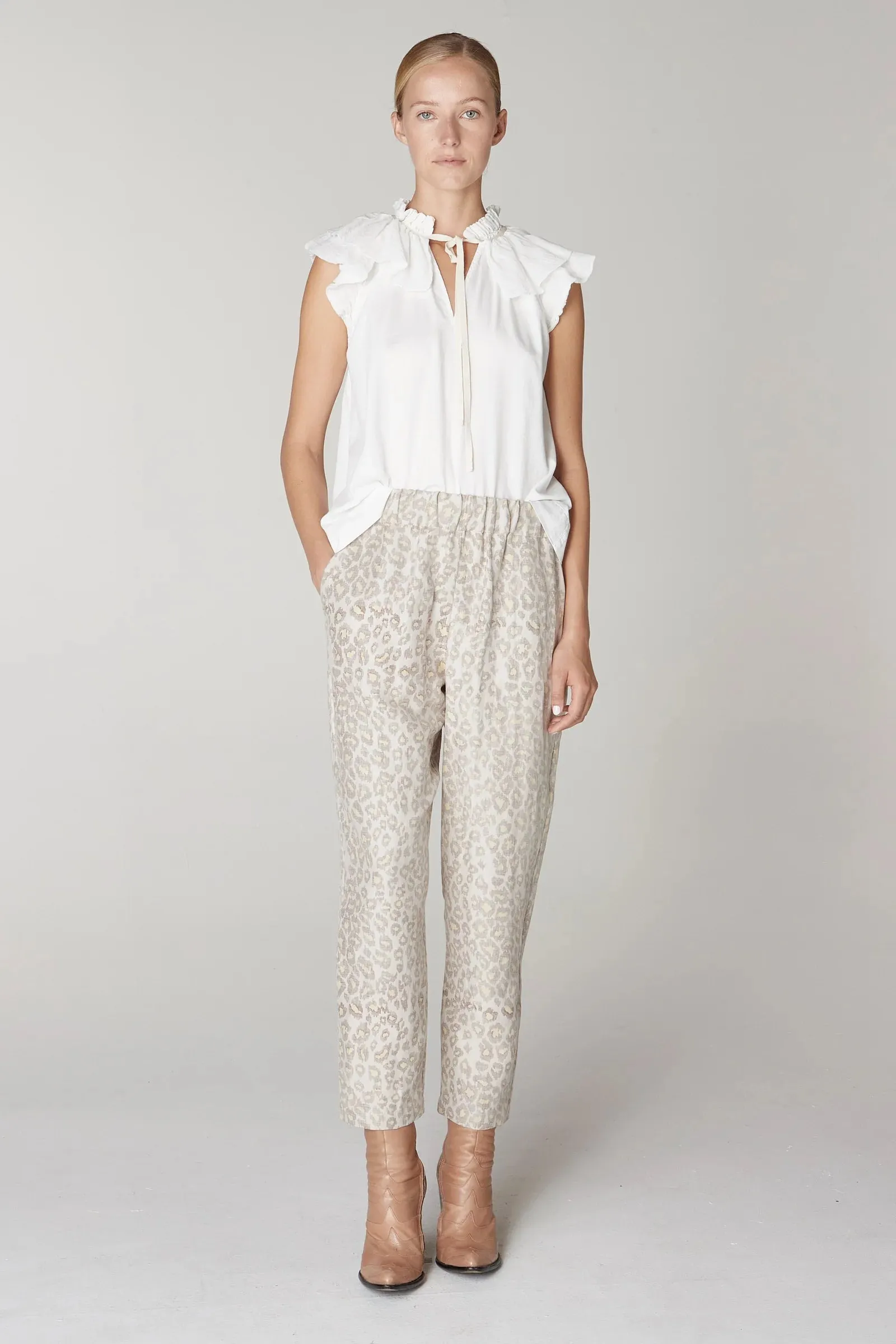 Leopard Fez Pant