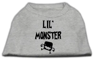 Lil Monster Screen Print Shirts Grey Lg (14)
