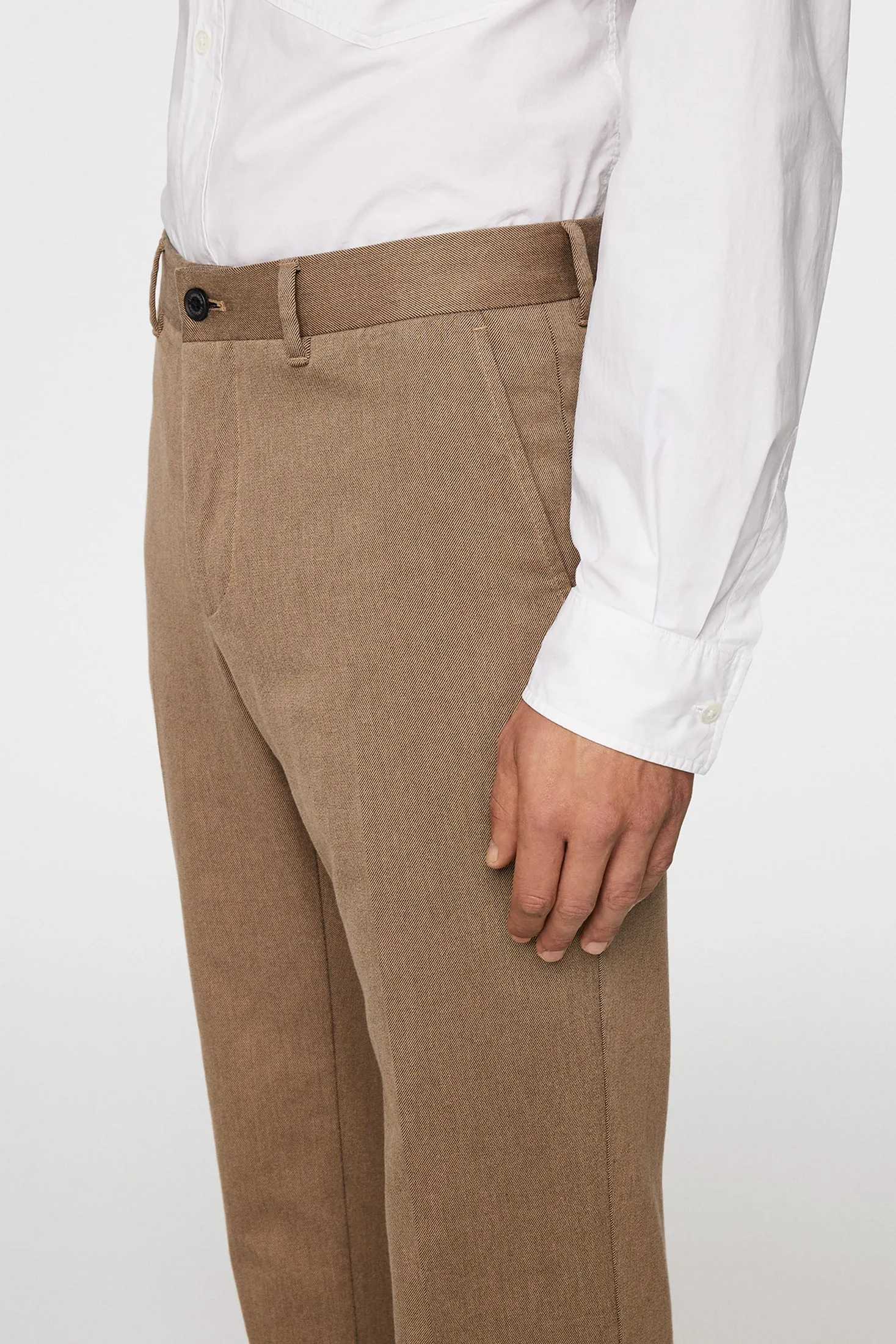 Lois C Flannel Twill Pants / Tiger Brown