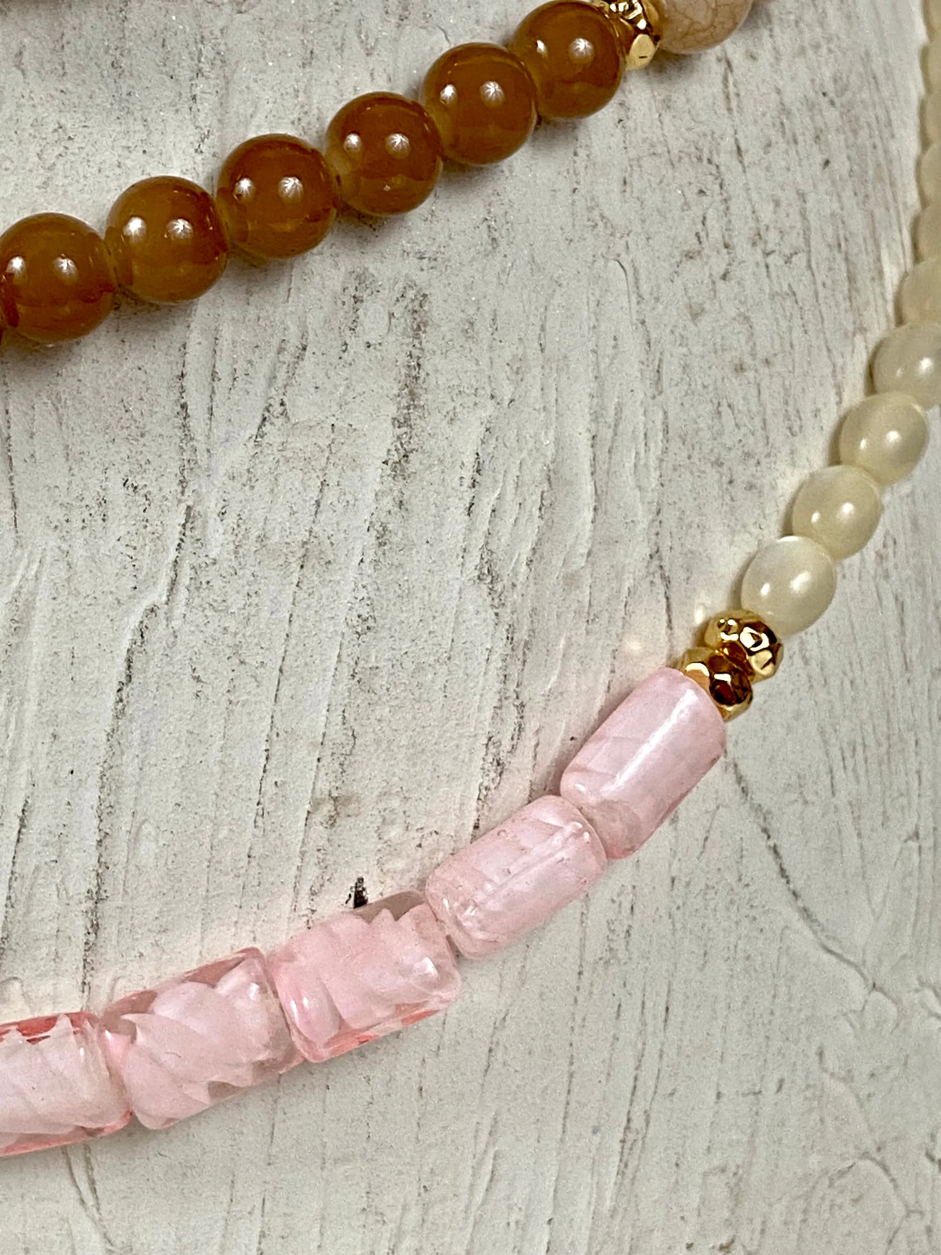 Luxury beads layered belt