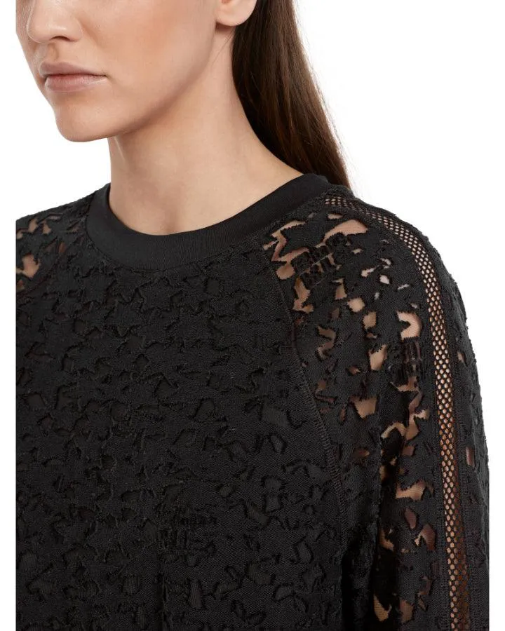 Marc Cain Star Print Lace Mesh Dress