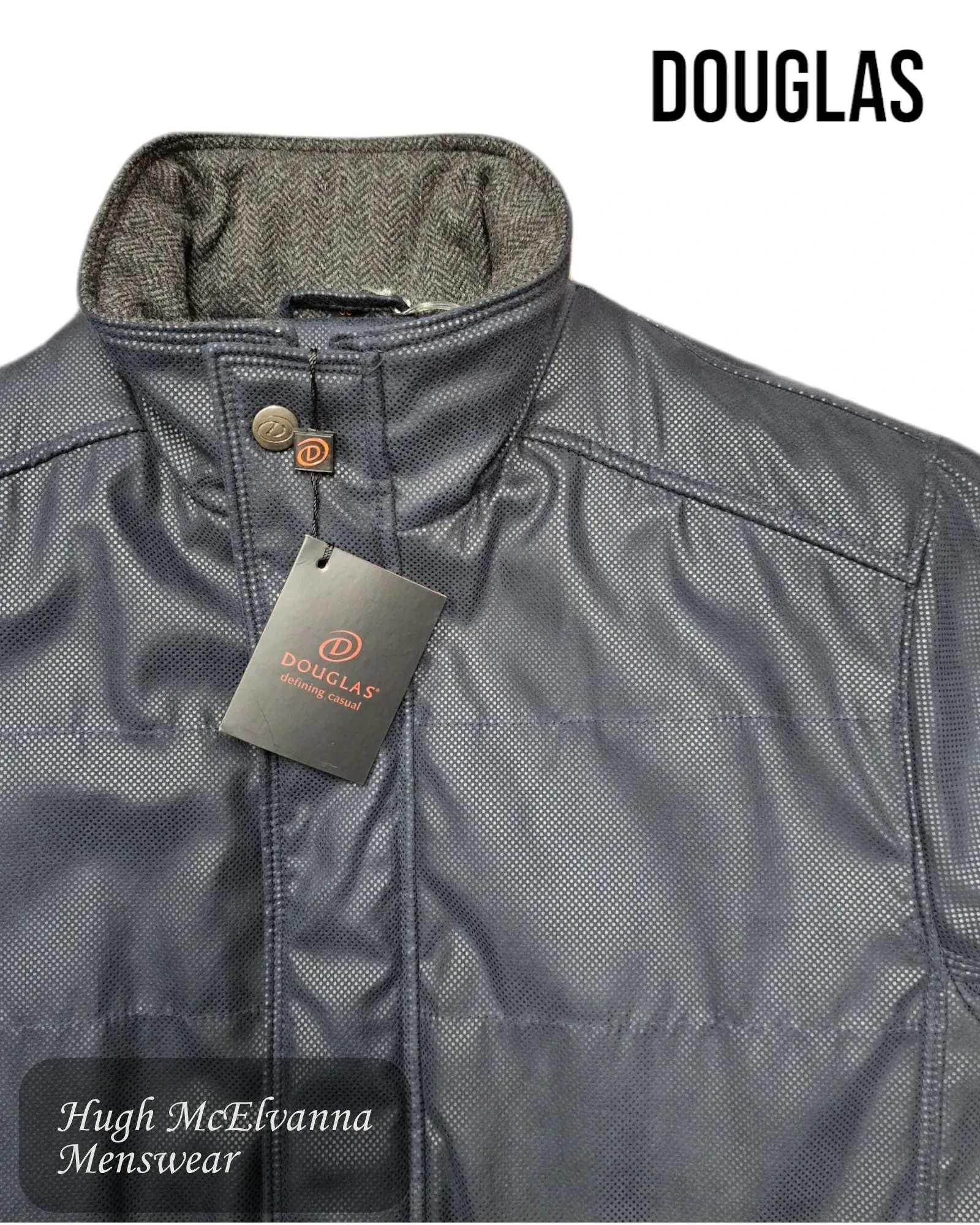 Men's Navy Douglas Water Repellent Coat Style: 80152-79