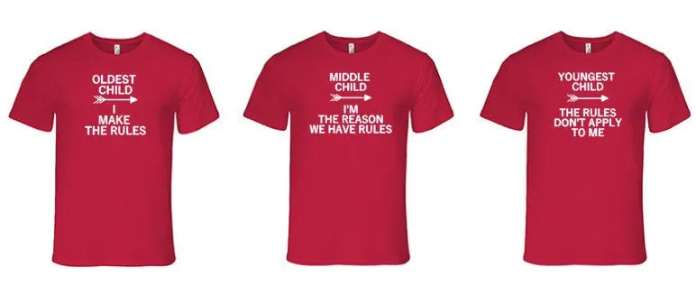 Middle Child Shirt, Funny Siblings Shirts, Brothers and Sisters, Family Shirts